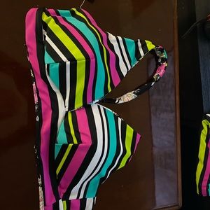 Torrid size 1 bikini top reversible print NWT